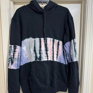 Mens Tie Dye Hoodie Blue M